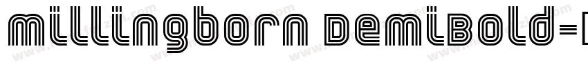 Millingborn DemiBold字体转换
